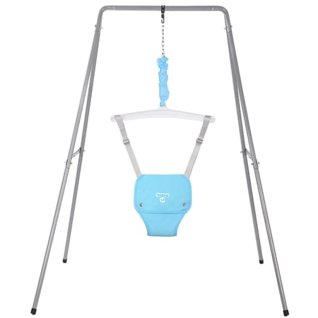 G TALECO GEAR Baby Jumper with Stand, Baby Bouncers and Jumpers for Baby Boys/Girls 6-24 Months, Easy to Assemble, Blue