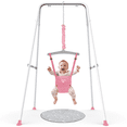 thumbnail image 1 of G TALECO GEAR Baby Jumper with Stand, Portable Baby Bouncers and Jumpers with Floor Mat, Jumper for Baby Boys/Girls, Pink, 1 of 8