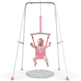 thumbnail image 1 of G TALECO GEAR Baby Jumper with Stand, Portable Baby Bouncers and Jumpers with Floor Mat, Jumper for Baby Boys/Girls, Pink, 1 of 8
