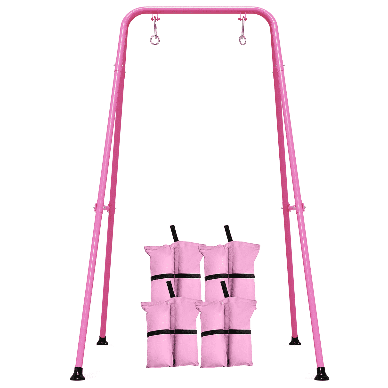 G TALECO GEAR Foldable Swing Stand for Kids, Toddler Swing Frame, Metal Swing Sets for Backyard, Outdoor/Indoor, Fits for Most of the Toddlers Swings, Pink