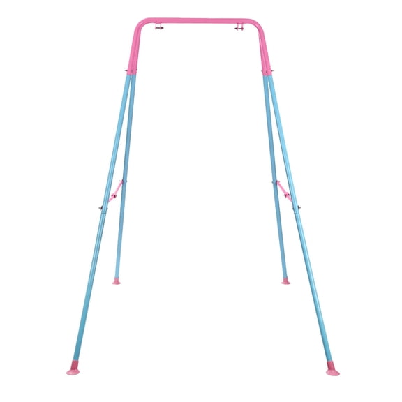 G TALECO GEAR Foldable Swing Stand for Kids, Toddler Swing Sets for Backyard, Outdoor Metal Swing Frame for Baby Swings, Pink