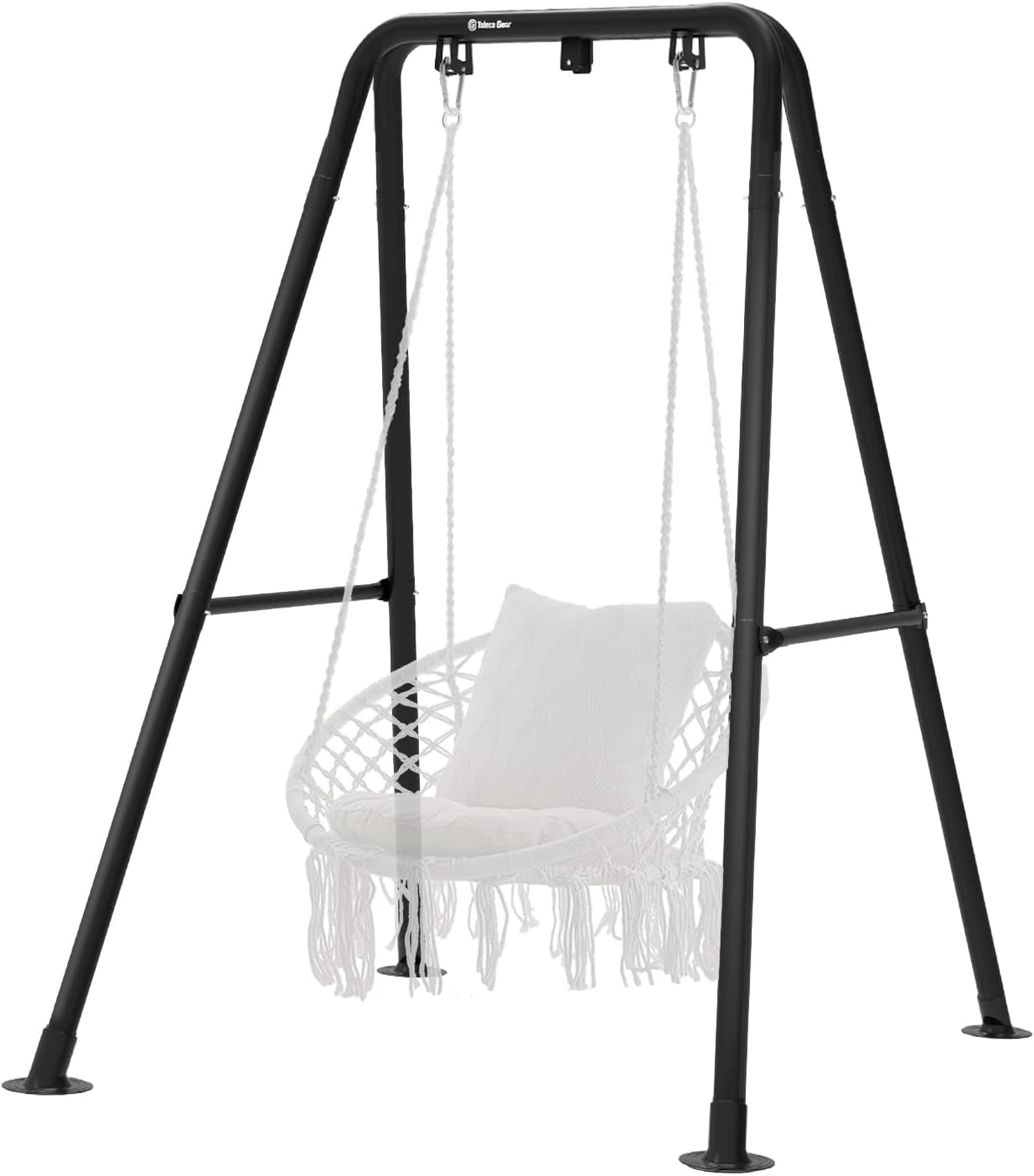 G TALECO GEAR Hammock Chair Stand, Outdoor Hammock Stand for Hanging Swing Chair, Patio Swing Stand, Heavy-Duty Steel, 300LBS, Black