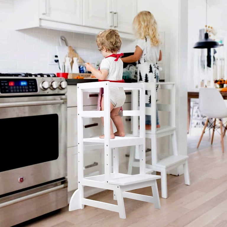 Learning Tower Maxmass Foldable Kids Step Stool - Adjustable Kitchen ...