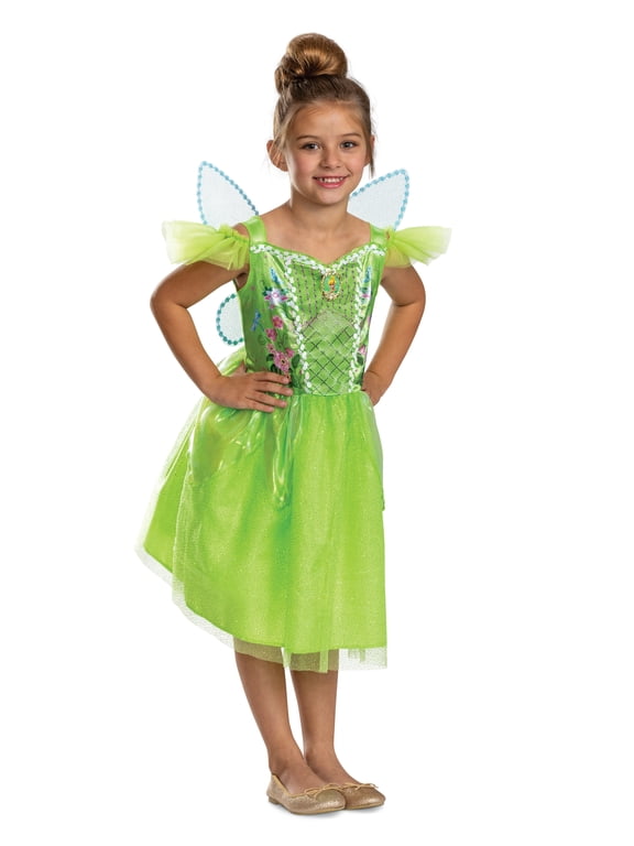 Disney Tinker Bell Halloween Costume for Children, Girls Size S (6/6X), by Disguise