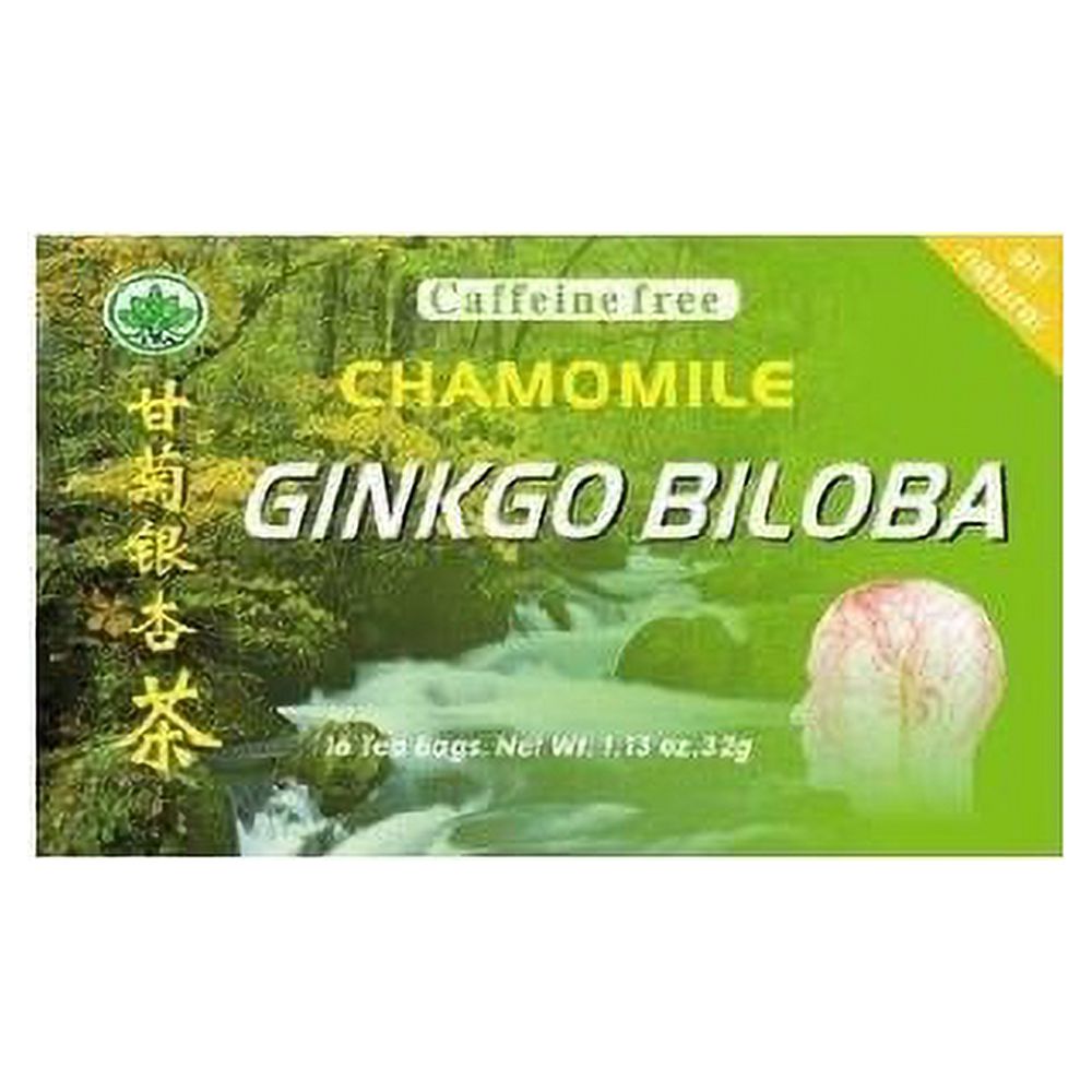 G TeaChamomile Ginkgo Biloba(Caffeine Free)16 Tea Bags (Pack Of 1