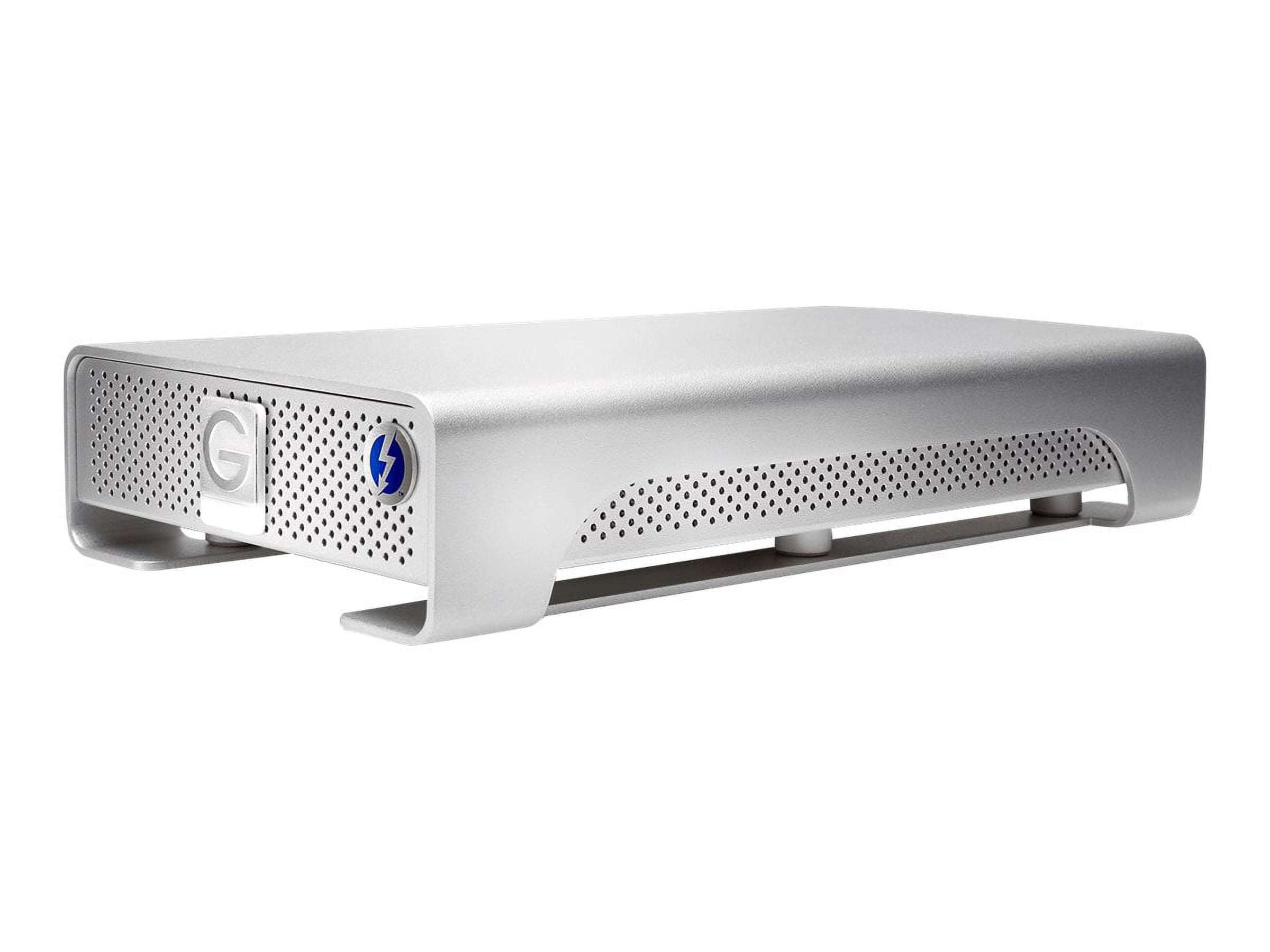 G-Technology G-DRIVE GDRETHU3NB100001BDB - Hard drive - 10 TB - external (desktop) - USB 3.0 / Thunderbolt - 7200 rpm - buffer: 64 MB - integrated heatsink - silver