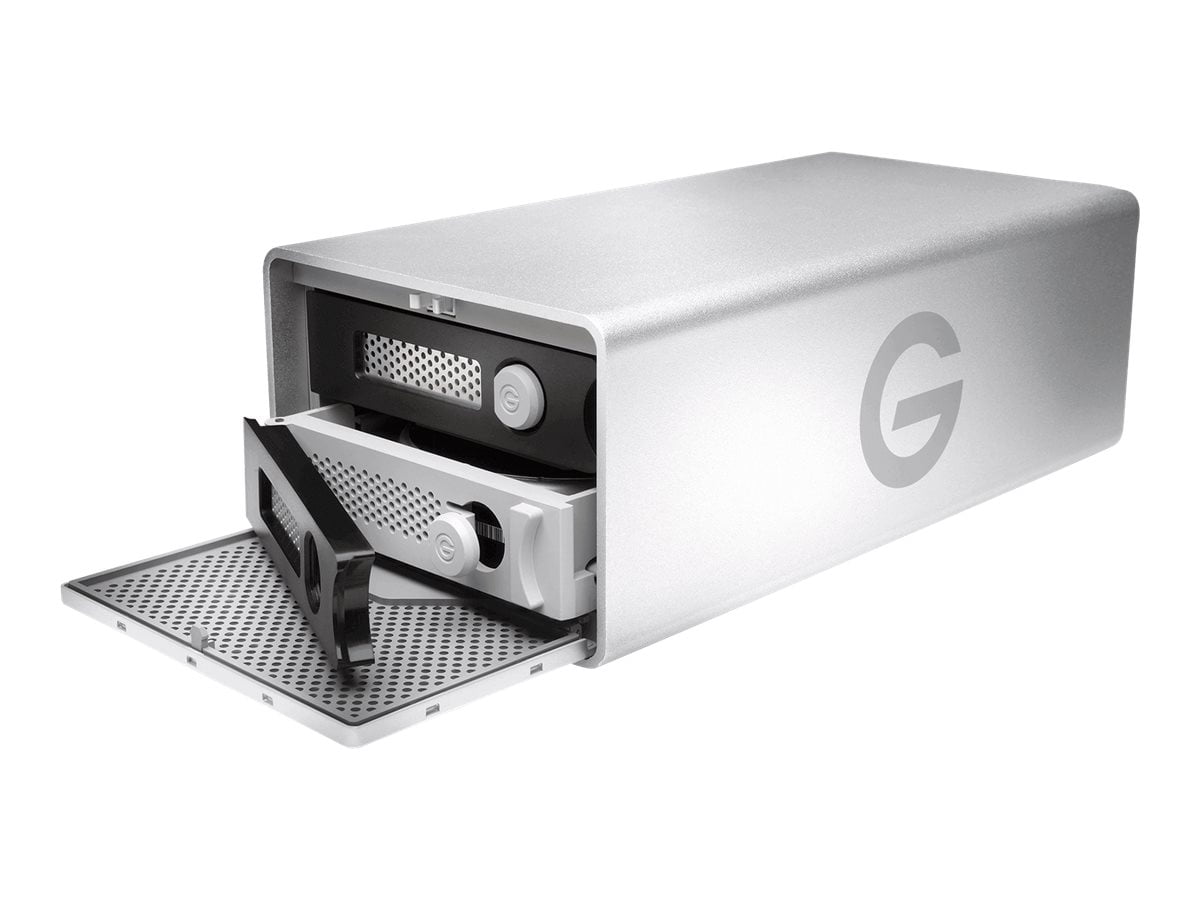 G-Technology G-RAID Removable GRARTH2NB200002BAB - Hard drive array - 20 TB - 2 bays (SATA-600) - HDD 10 TB x 2 - USB 3.0, Thunderbolt 2 (external)
