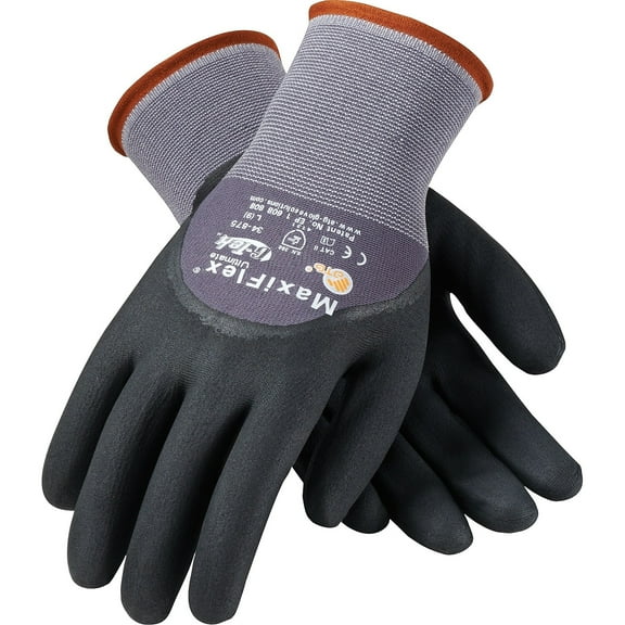 G-Tek Coated Work Gloves; MaxiFlex Ultimate 34-875/L