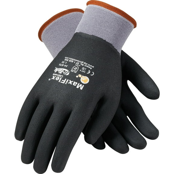 G-Tek Coated Work Gloves; MaxiFlex Ultimate 34-876/M
