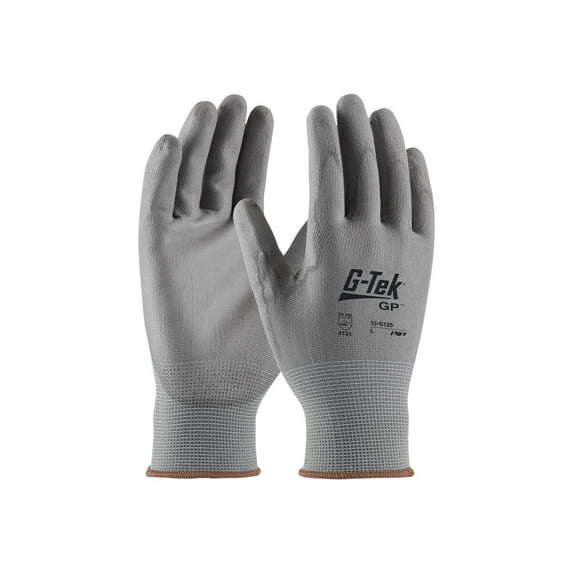 PIP Protective Industrial Products 33-G125 Gray Nylon Gloves, Gray Pack of 12