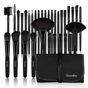 G-Texnik Makeup Brushes Set Professional from an Array of Eyeshadow Foundation Brushes to a Concealer Brush to Eyelash and Blusher Brushes 32 Pcs soft Make up Brush Kit