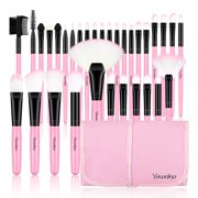 G-Texnik Makeup Brushes Set Professional from an Array of Eyeshadow Foundation Brushes to a Concealer Brush to Eyelash and Blusher Brushes 32 Pcs soft Make up Brush Kit