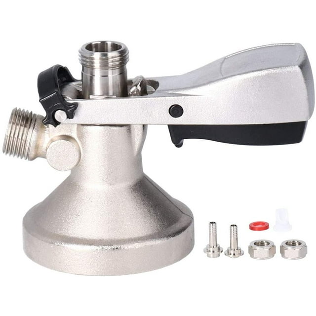 G Type G5/8 Beer Tap, Keg Coupler, Easy to Install 8mm Inlet Connector