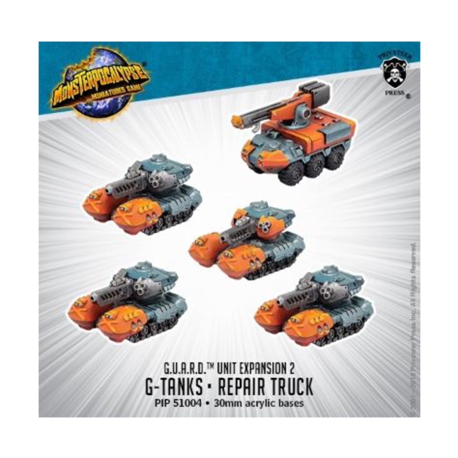 Privateer Press G.U.A.R.D. G-Tanks & Repair Truck Unit New