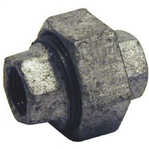 G-UNI05 0.5 in. Brass & Iron Galvanized Union