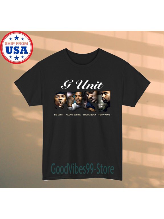 G UNIT Men's Black T-shirt Size S-5XL