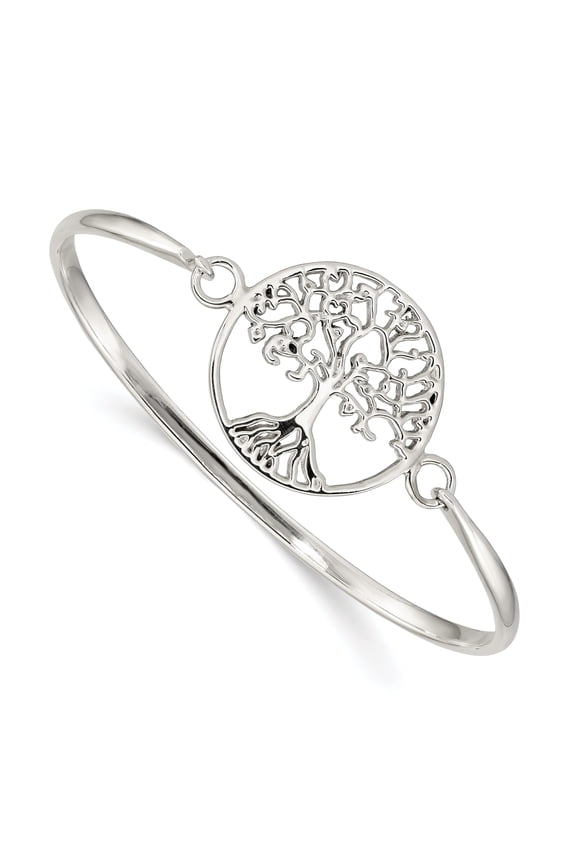 G & W Sterling Silver Tree of Life Bangle