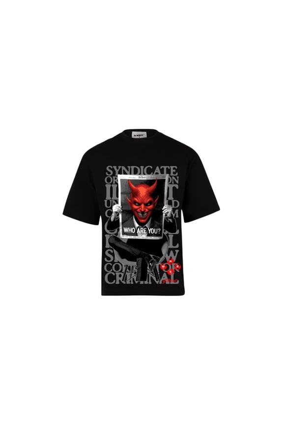 G-WEST REBEL SOUL OVERSIZED T-Shirt Mens Black Size- M