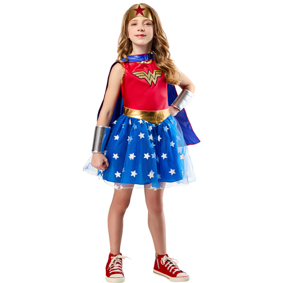 DC Wonder Women Halloween Costume for Children, Girls' Size S (6/6x), by Rubies