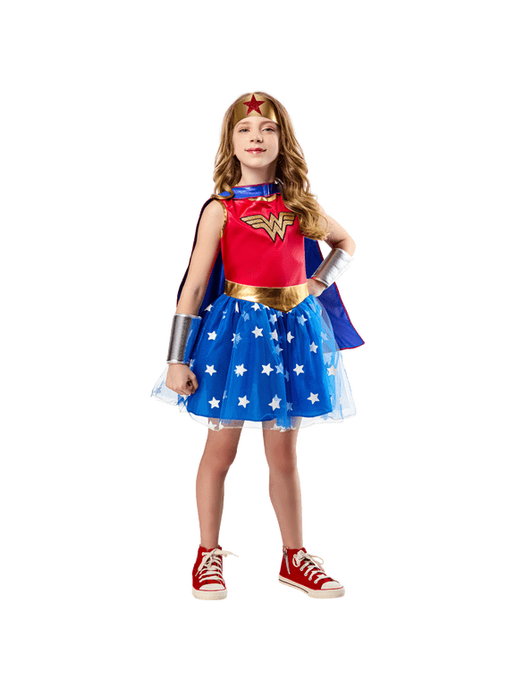 DC Wonder Women Halloween Costume for Children, Girls' Size S (6/6x), by Rubies