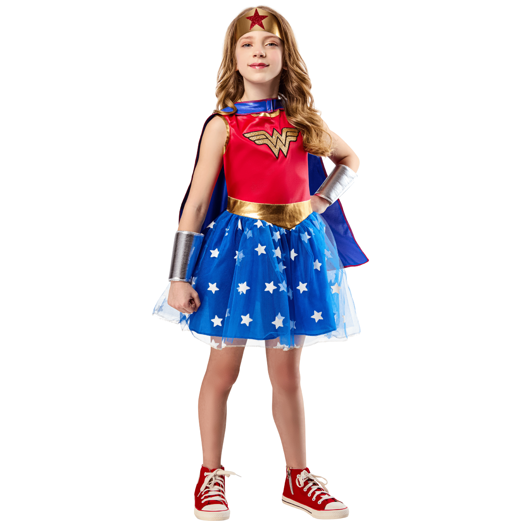 DC Wonder Women Halloween Costume for Children, Girls' Size XS (4/5), by Rubies