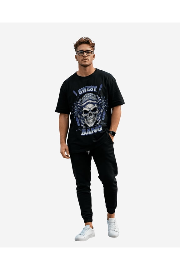 Bang Oversized Mens T-Shirt Black Size- L