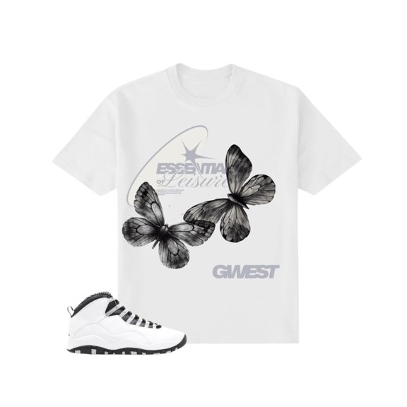 G-West Butterfly Oversized T-Shirt Mens White Size- S