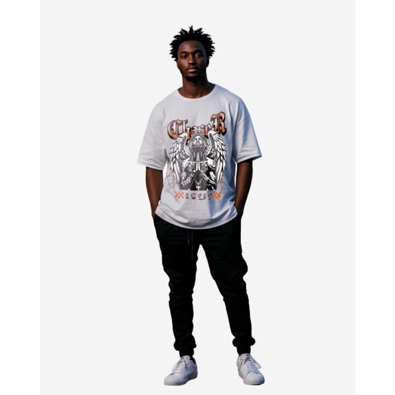 G West Chaser Oversized Mens T-Shirt White Size- XL