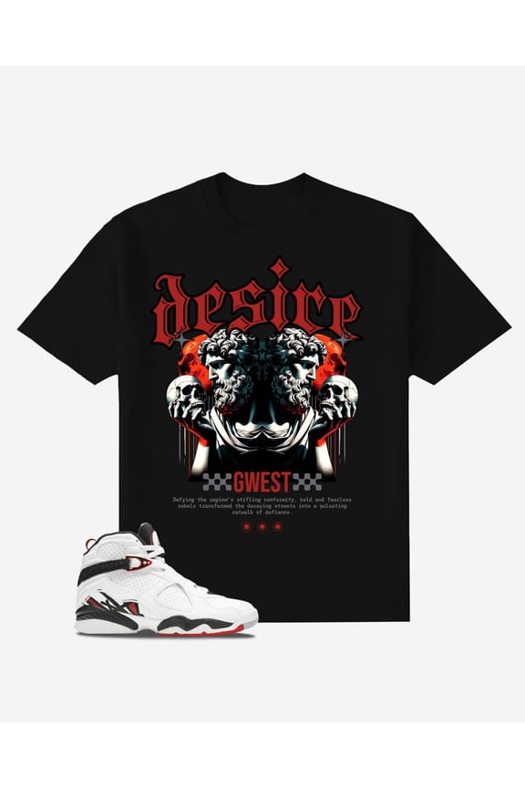 Desire Oversized Mens T-Shirt Black Size- 3XL