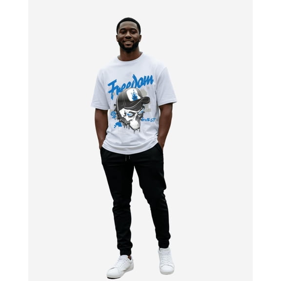 G West Freedom Oversized Mens T-Shirt White Size- S