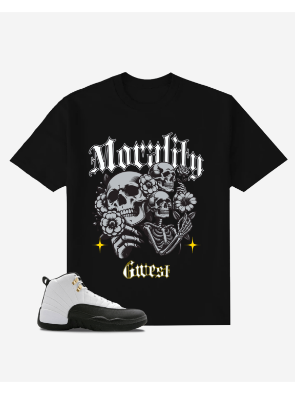 Gritty Story Oversized Mens T-Shirt Black Size- 3XL