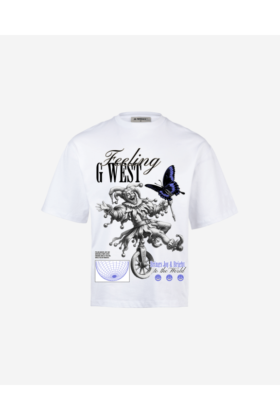 G-West Joy Oversized T-Shirt Mens White Size- 5XL