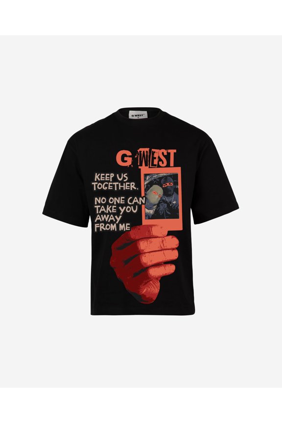 G-West Keep Vs Together Oversized T-Shirt Mens Black Size- 4XL