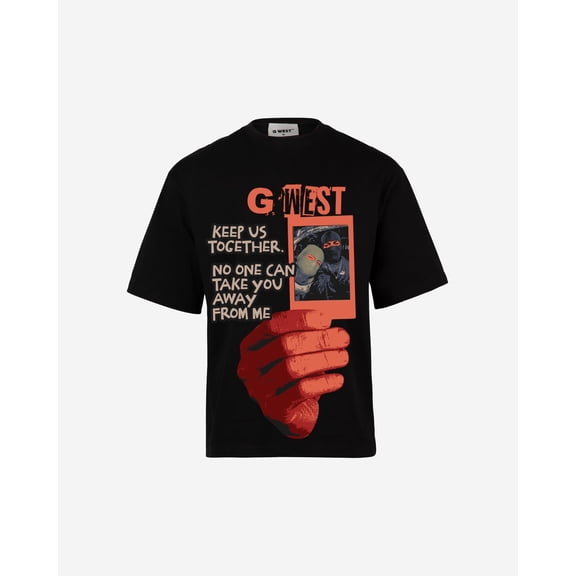 G-West Keep Vs Together Oversized T-Shirt Mens Black Size- L