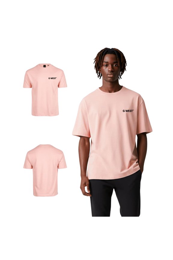 Logo Keep Dry Oversized Mens Tee Pink Size- Medium