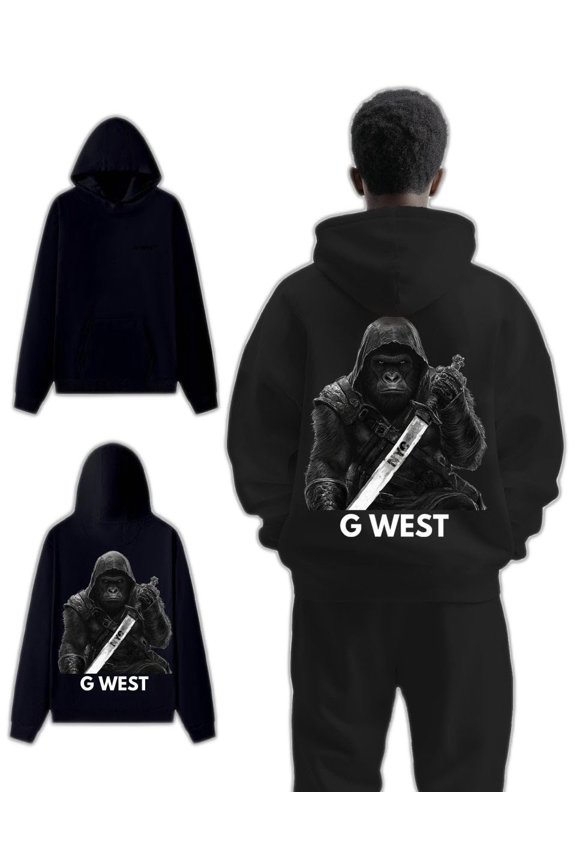 Mens Big Man Oversize Hoodie Black / XL