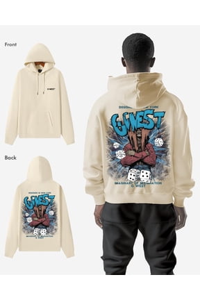 Mens Imagine Of Imagination Oversize Hoodie CLOUD CREAM / S