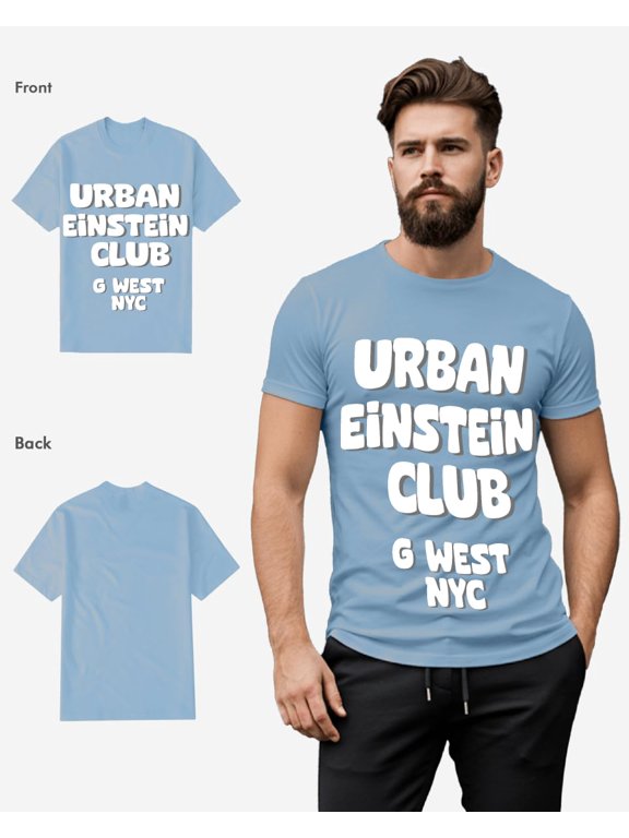 Mens Urban Einstein Club Tee UNC Size- 5X-Large