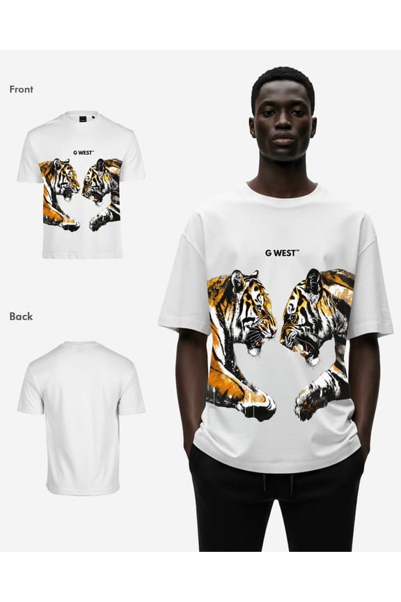 Mens Wild Things Oversized T-Shirt White Size- S