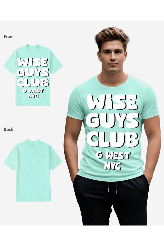 Mens Wise Guys Club Tee MINT Size- Medium