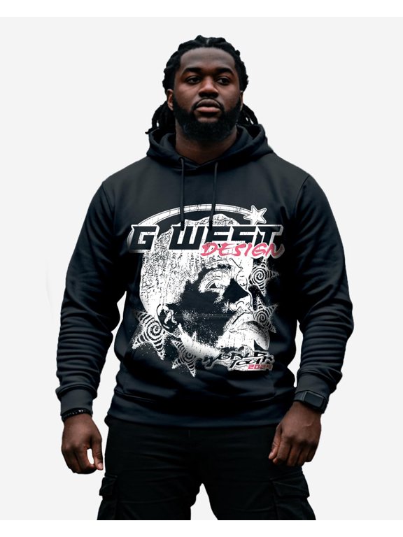 Mens World Tour Hoodie Big And Tall Black Size- 3-X