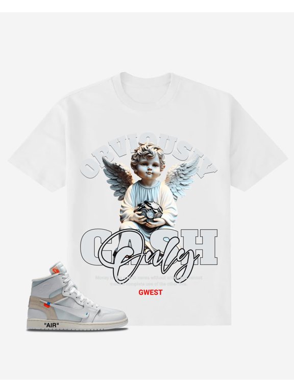 Obviously Cash Only Oversized Mens T-Shirt White Size- 3XL