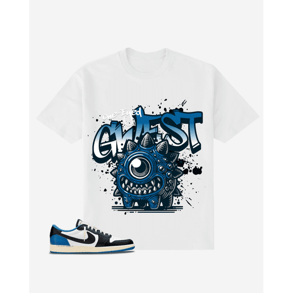 G-West One Eyed Smile Oversized T-Shirt Mens White Size- XXL