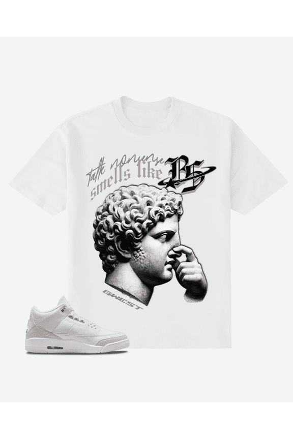 G-West Talk Nonsense Oversized T-Shirt Mens White Size- L