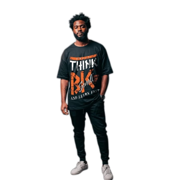 G West Think Big Oversized Mens T-Shirt Black Size- XL