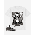 thumbnail image 1 of G West United Flames Men's Oversized T-Shirt Black-Blue Size- XS, 1 of 1