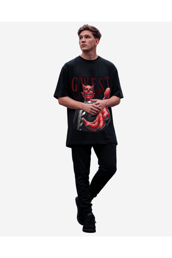 Urban Genesis Men's Oversized T-Shirt White-Cave Size- XS