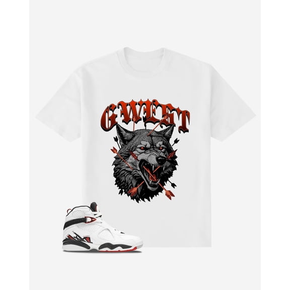 G West Wolf Oversized Mens T-Shirt White Size- M