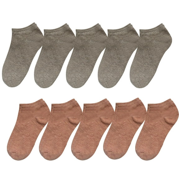 G&Y 10 Pairs Women's Ancle Socks, Comfortably Soft Muticolor No-Show Socks, Size 5-8