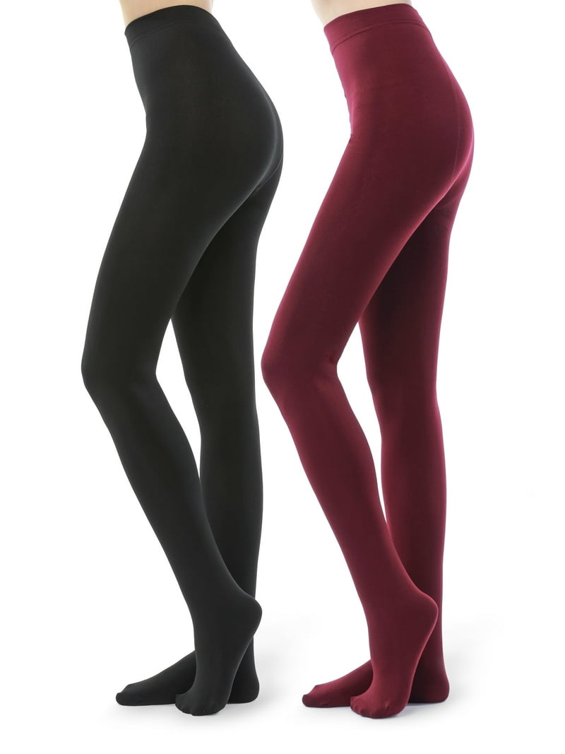 G&Y Pairs Fleece Lined Tights for Women 100D Opaque Warm
